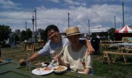 奥克兰吃瓜拍照