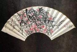 折扇戏美人吃瓜,瓜香四溢品人生